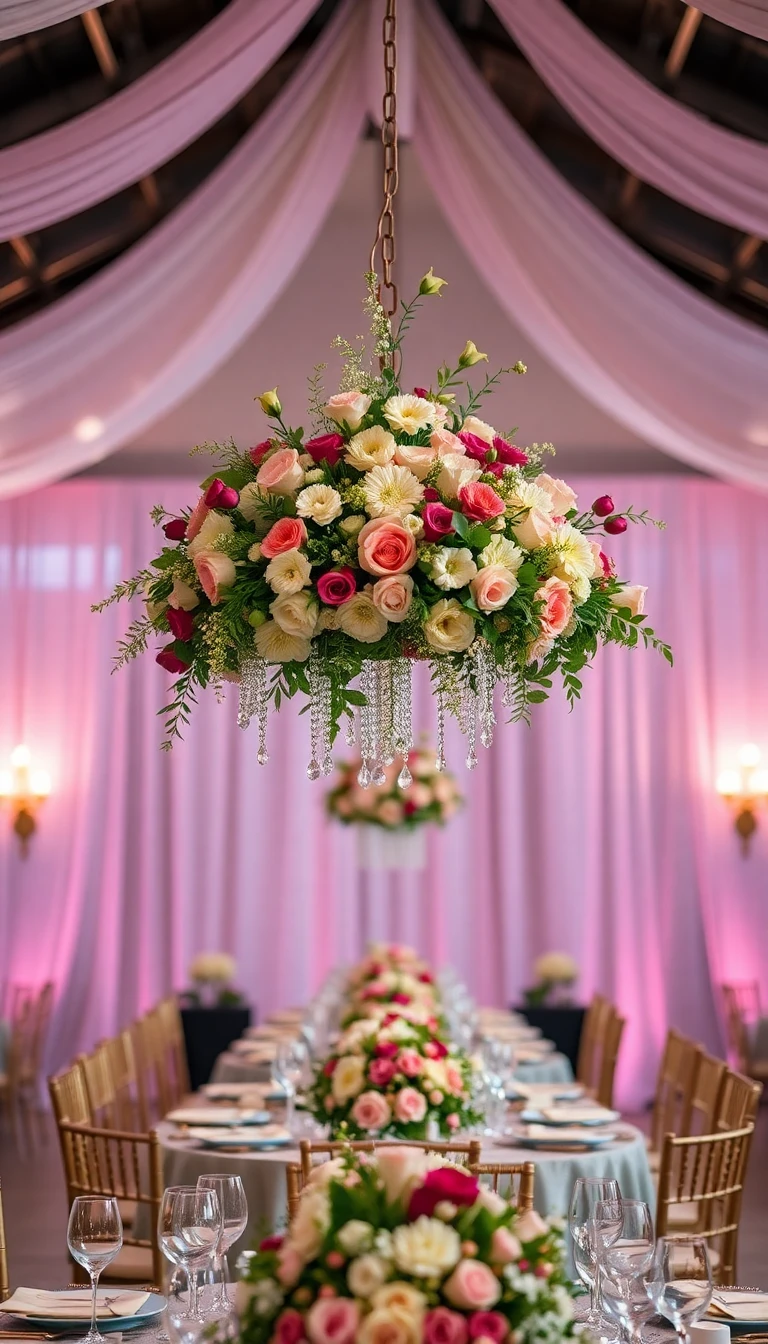 Chic Floral Chandelier