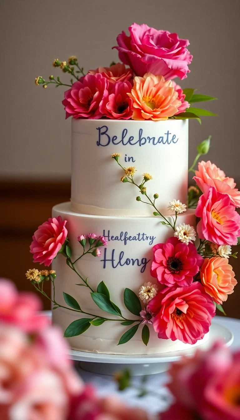 Garden Party Floral Cake