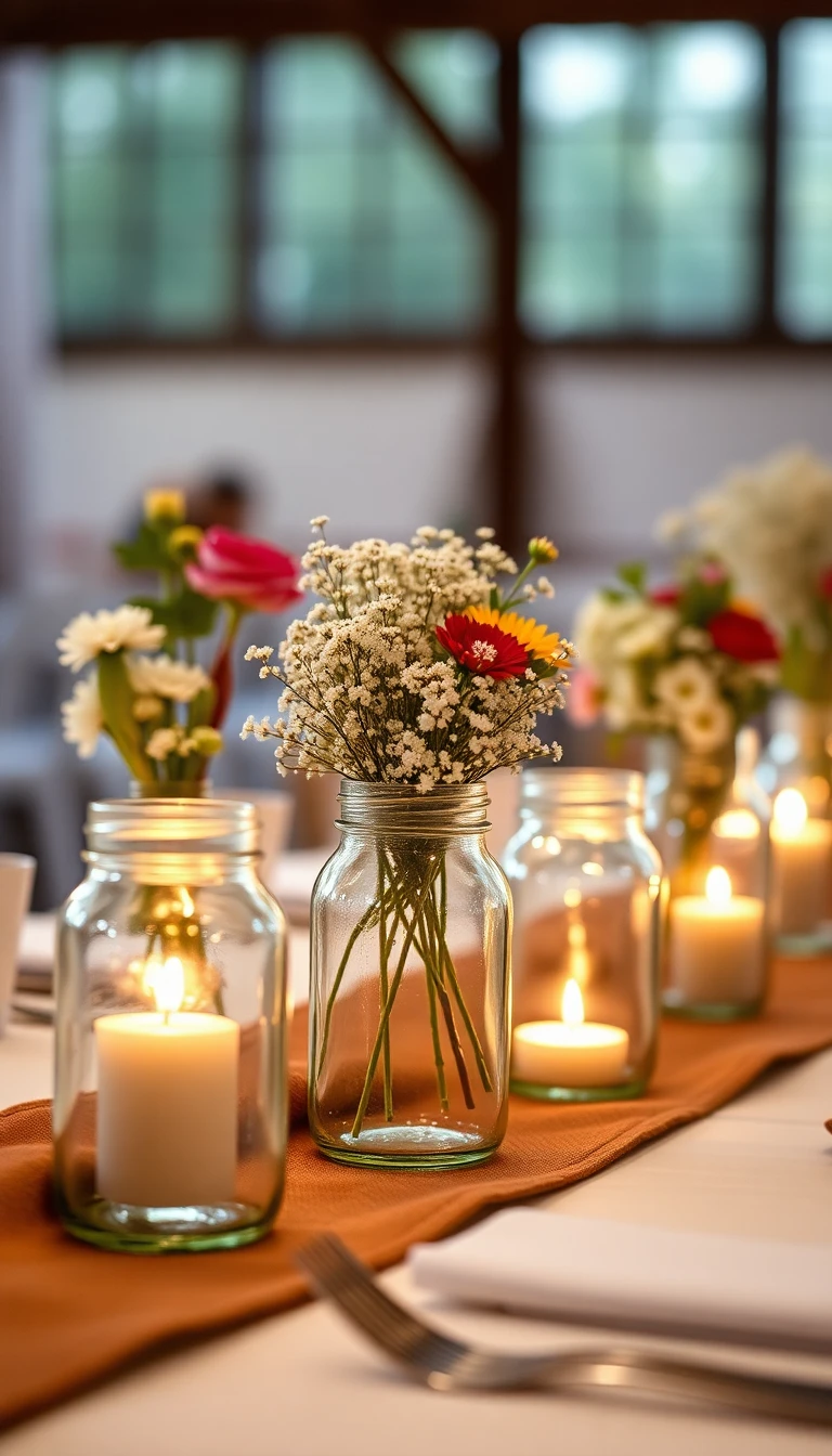 Mason Jar Centerpieces