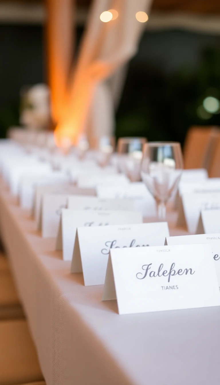 Seashell Escort Cards