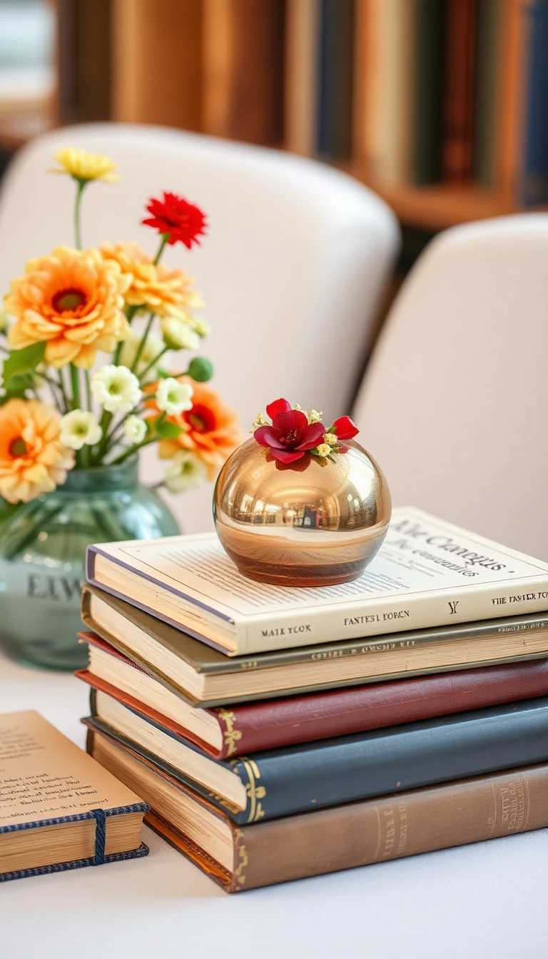 Vintage Books as Decor