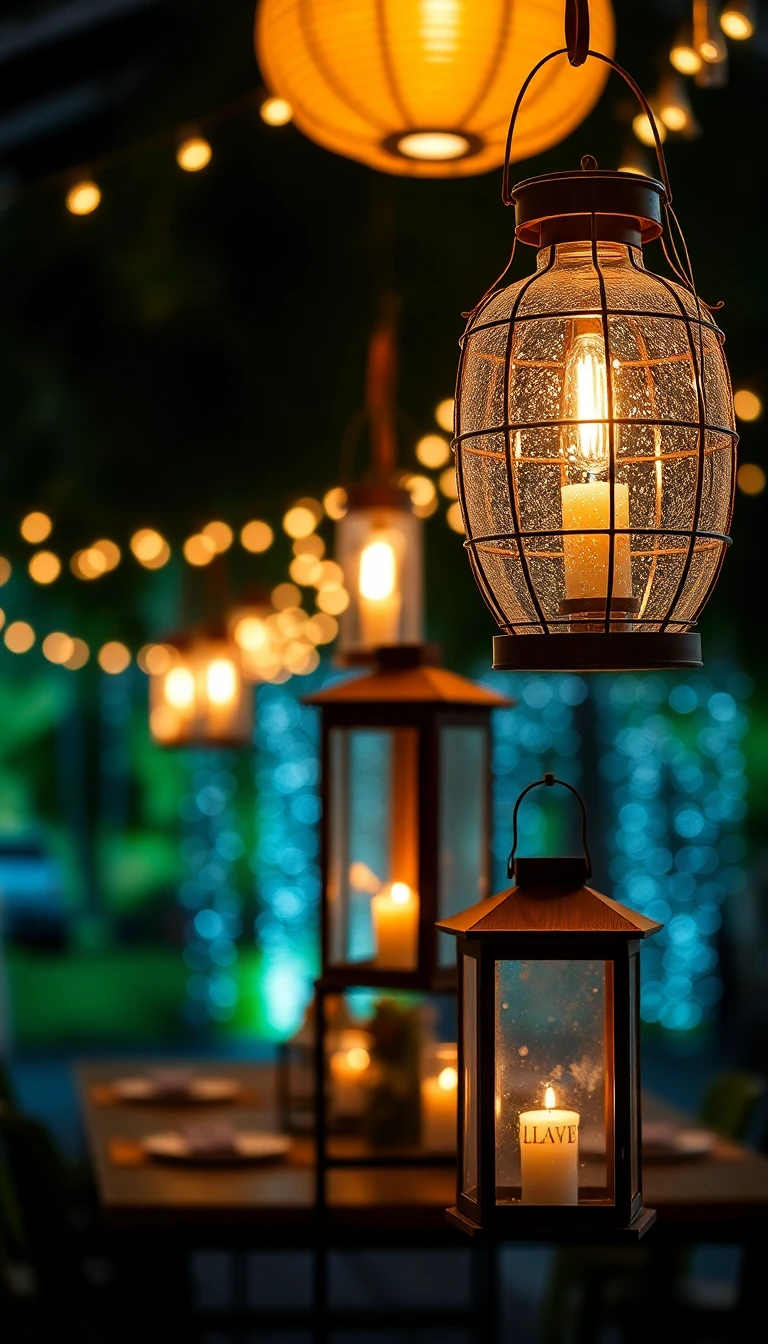 Rustic Lanterns: Illuminating the Night with Warmth