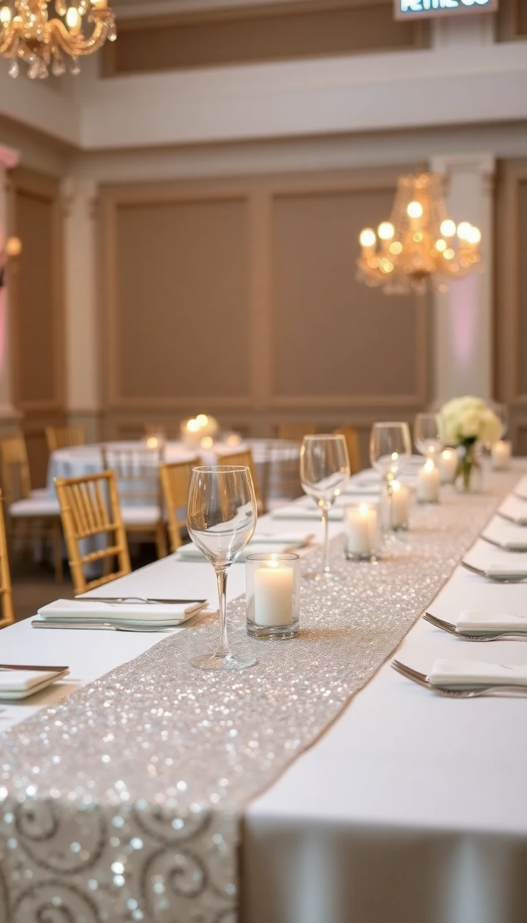 Glittering Sequin Table Runners