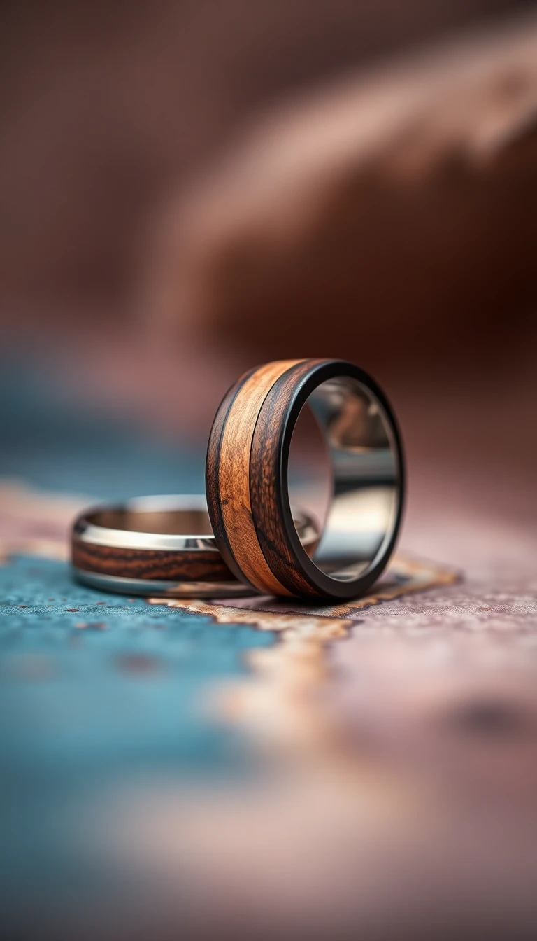 Wood and Metal Blend Ring