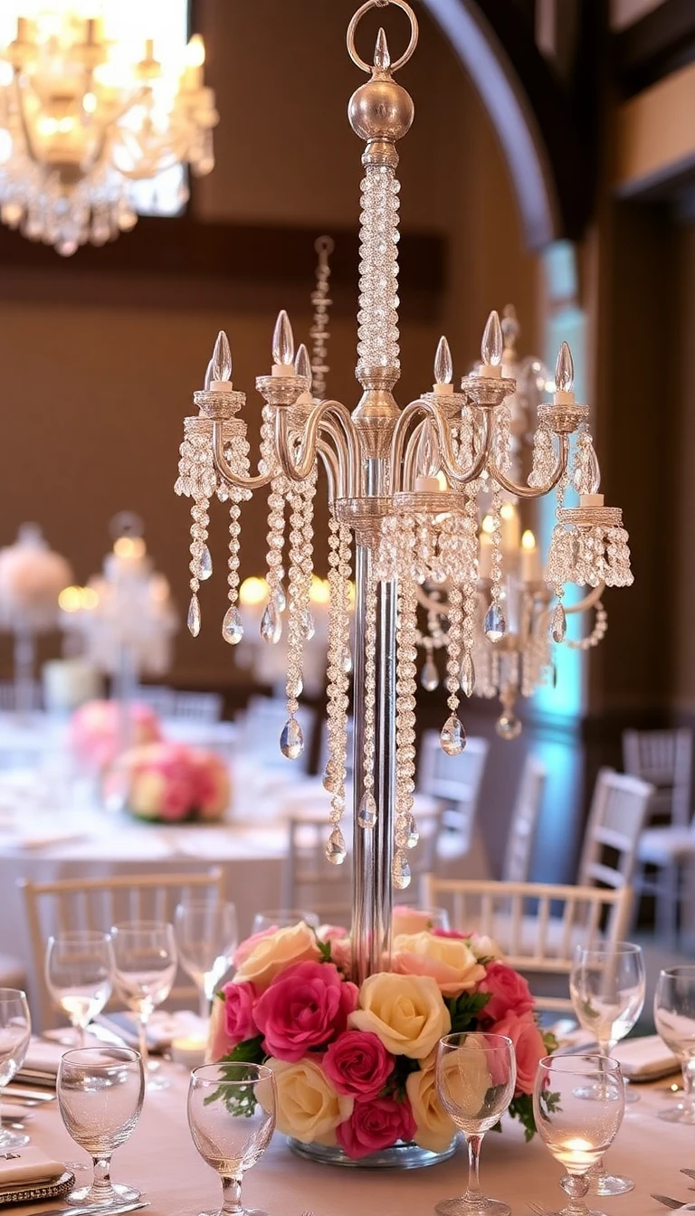 Crystal Chandelier Centerpieces