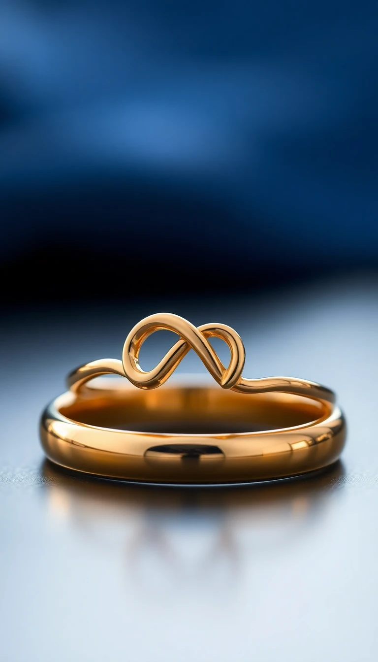 Infinity Symbol Gold Ring