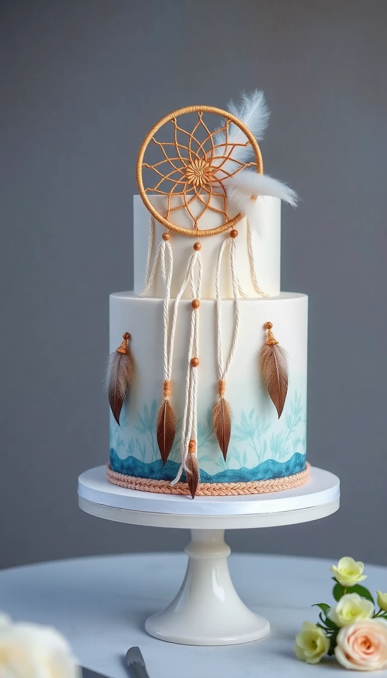 Boho Chic Dreamcatcher Cake