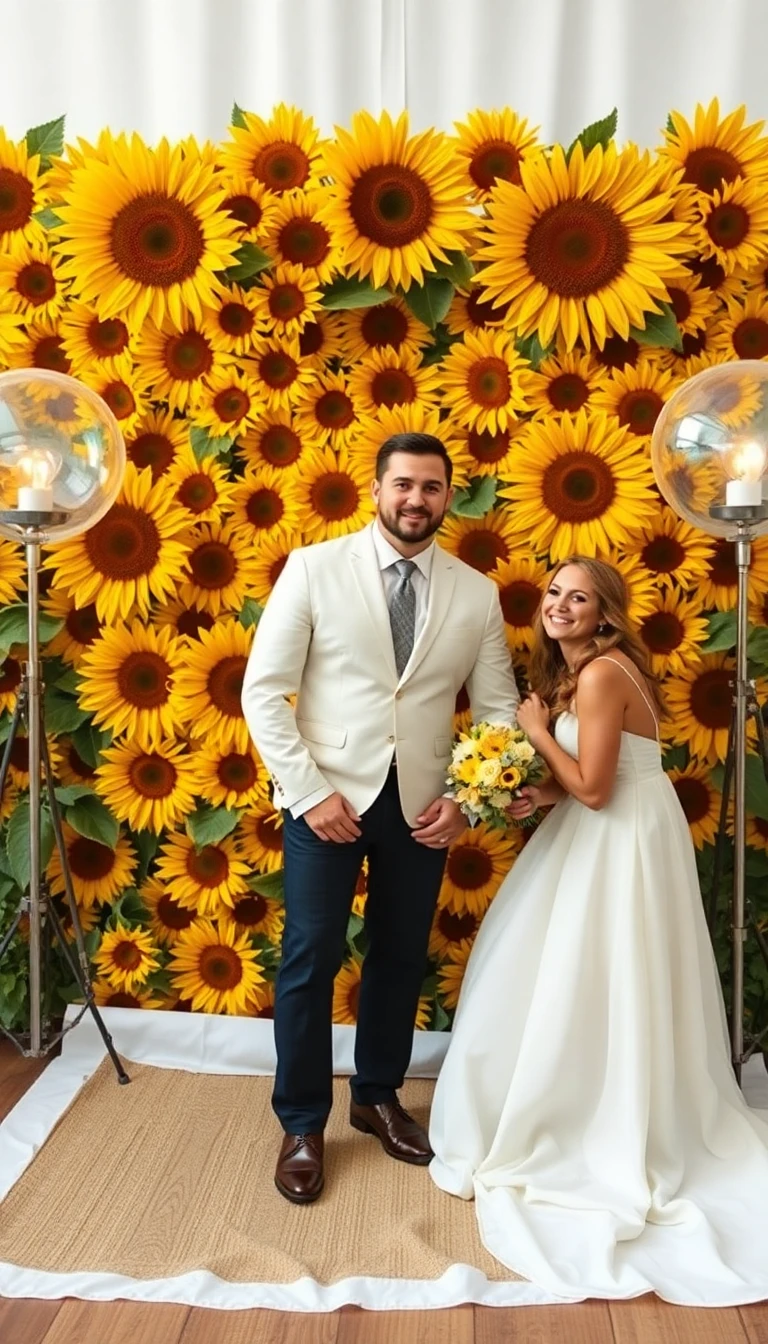 Sunflower Photo Booth Backdrop