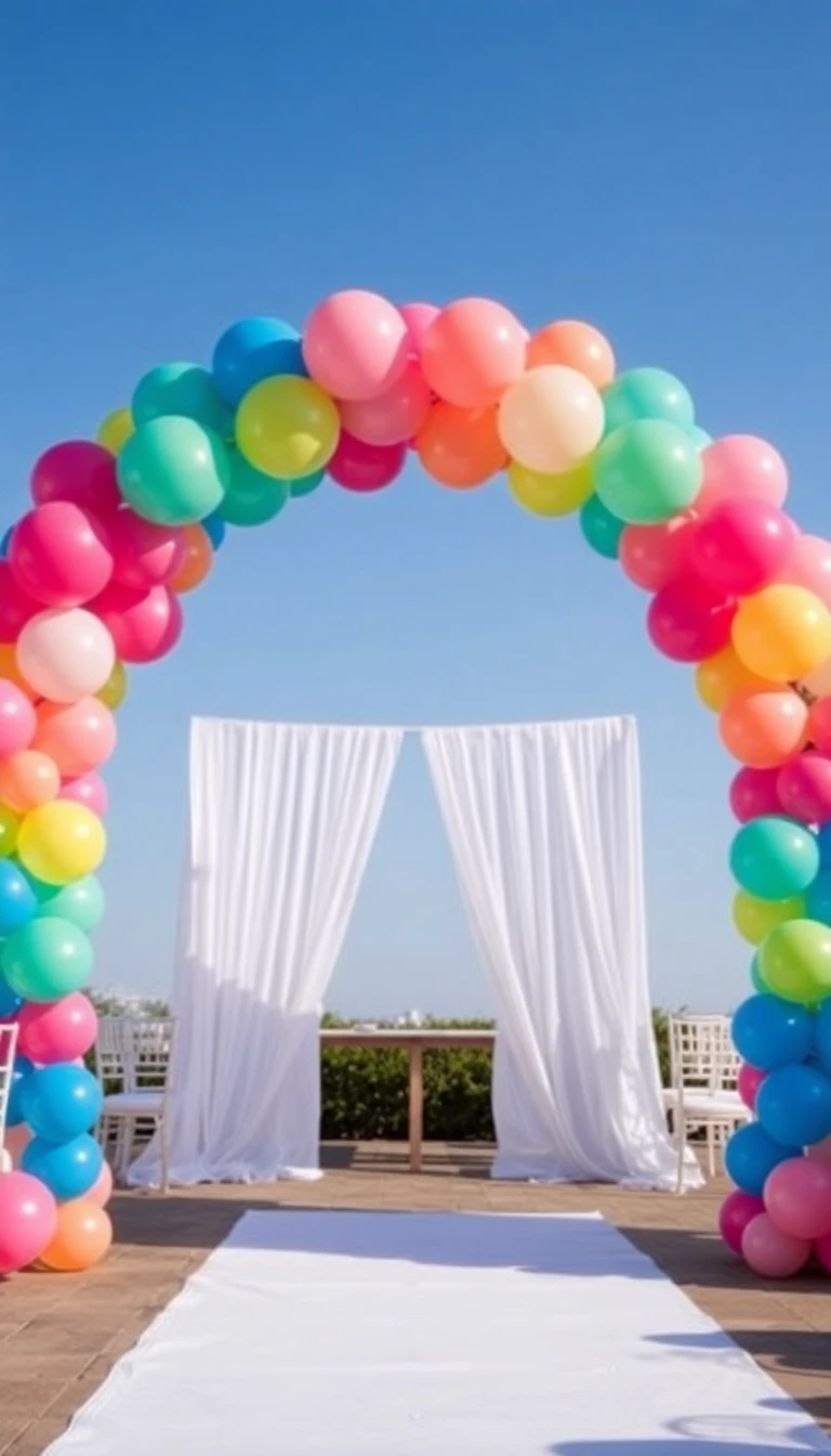 Whimsical Balloon Arch