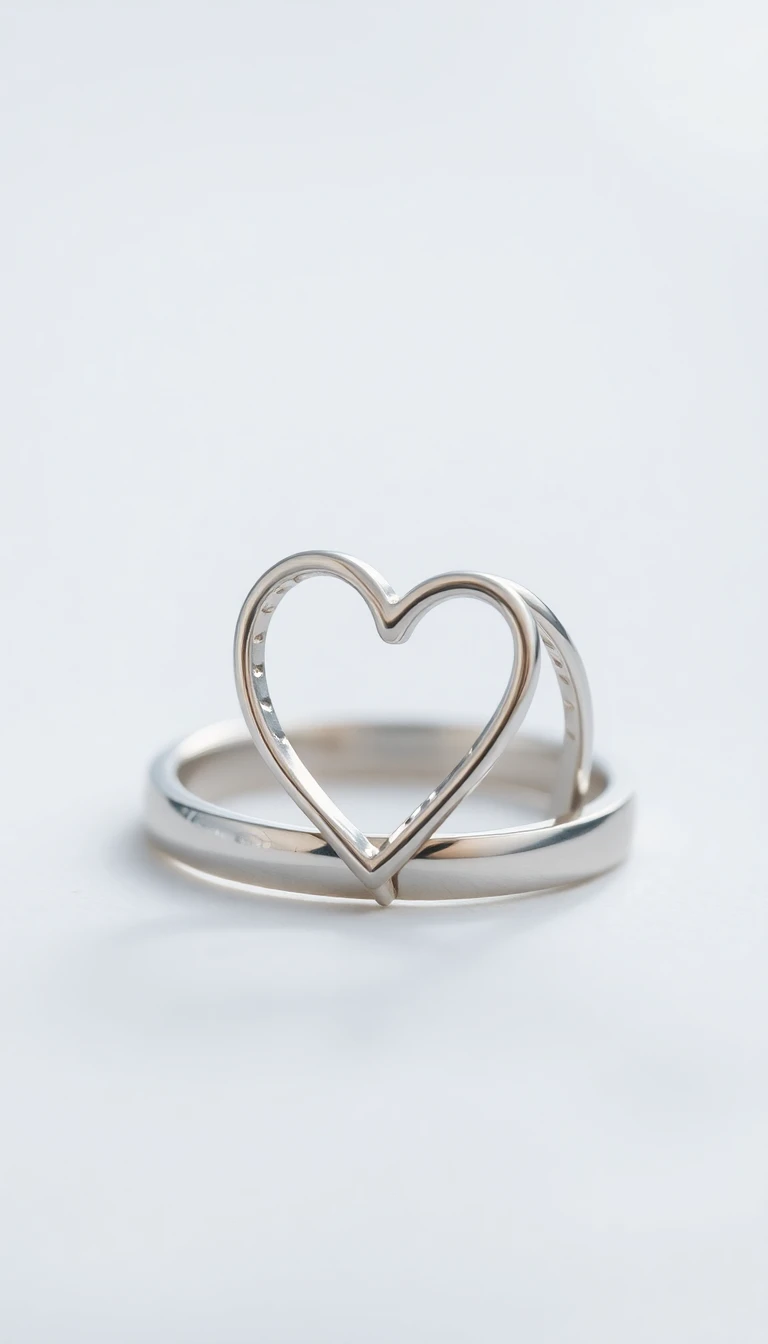 Silver Heart Ring: Love's Embrace