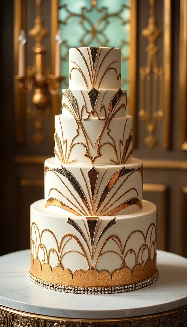 Art Deco Glam Cake