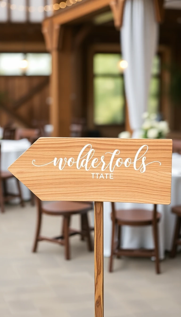 Wooden Signs with Calligraphy