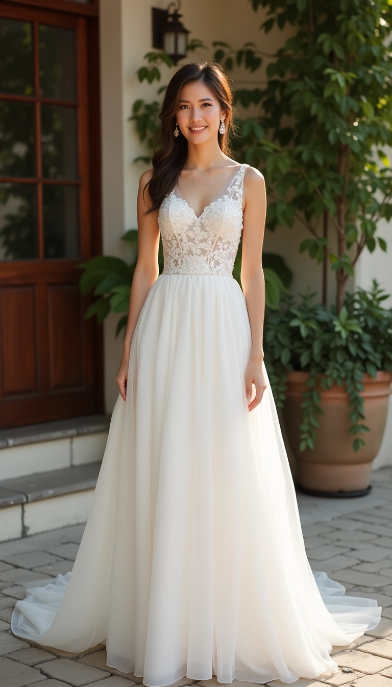 Tea-Length Wedding Dress