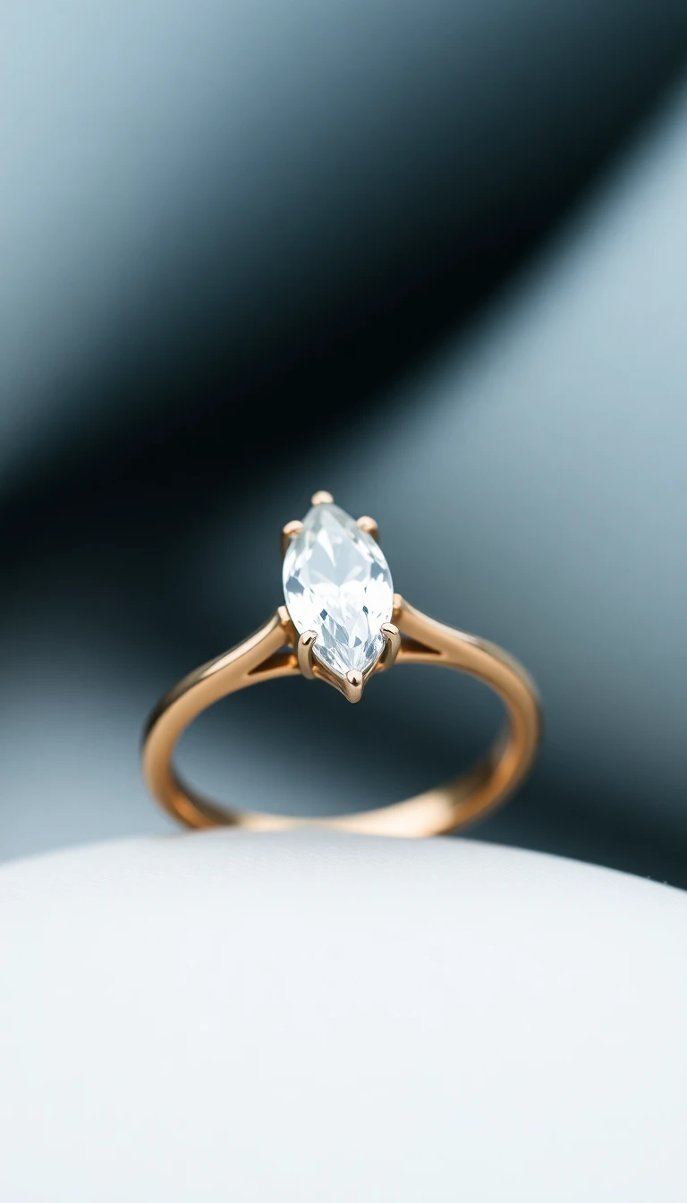 Vintage-Inspired Marquise Diamond Ring