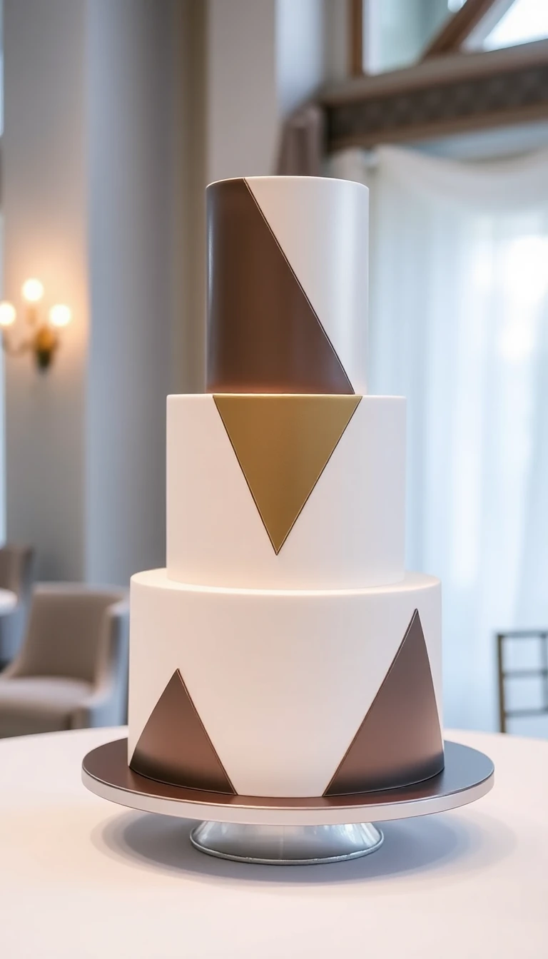 Modern Geometric Cake