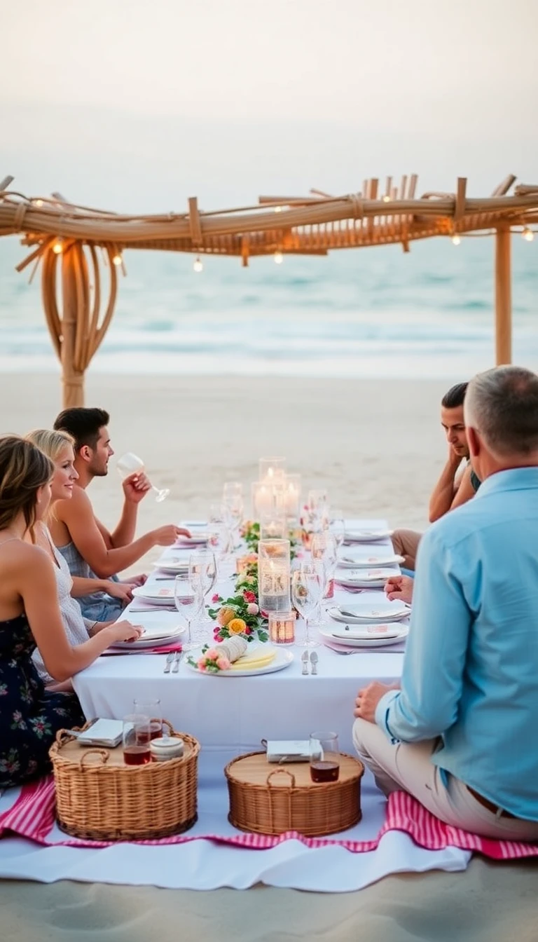 Beach Picnic Reception