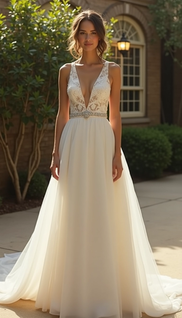 Halter Neck Wedding Dress