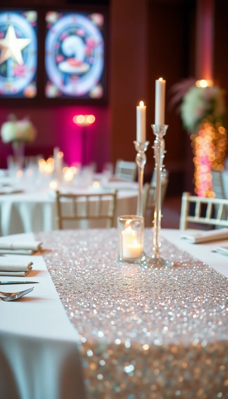 Glittering Sequin Table Runners