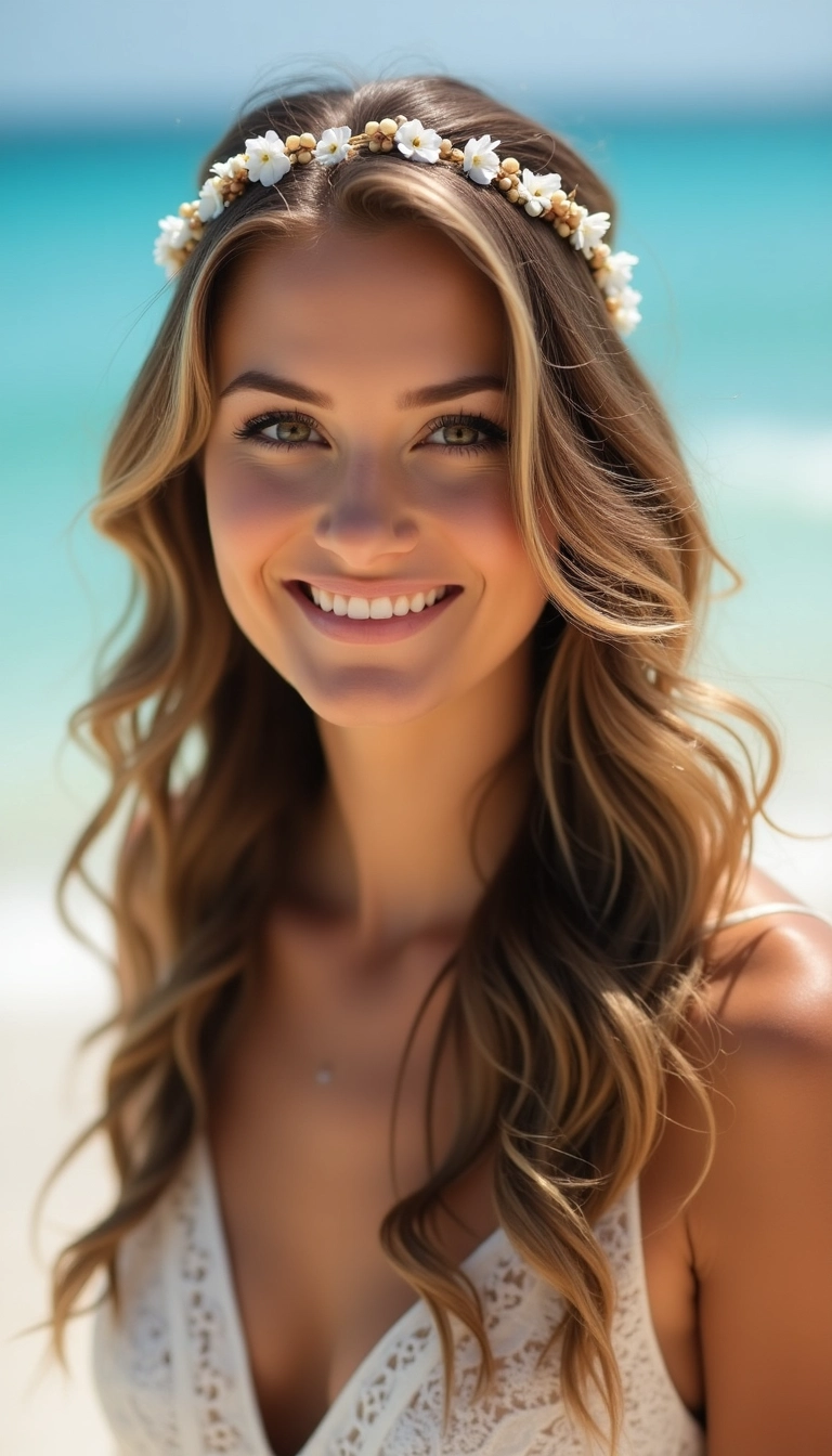 Beach Waves with a Headband