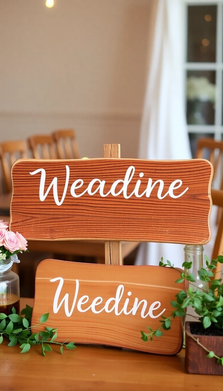 Rustic Wooden Signs