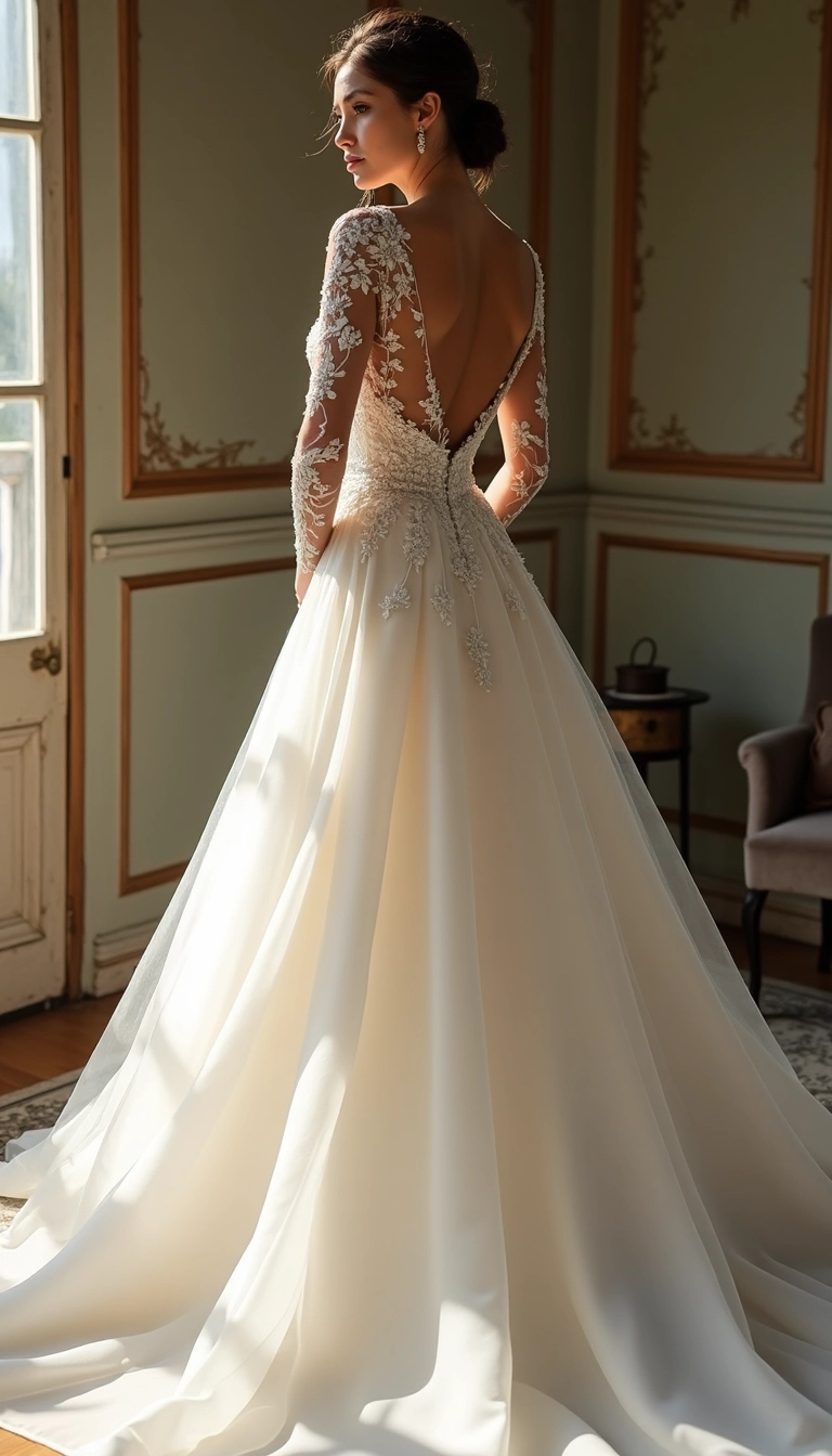 Long Sleeve Mermaid Wedding Dress