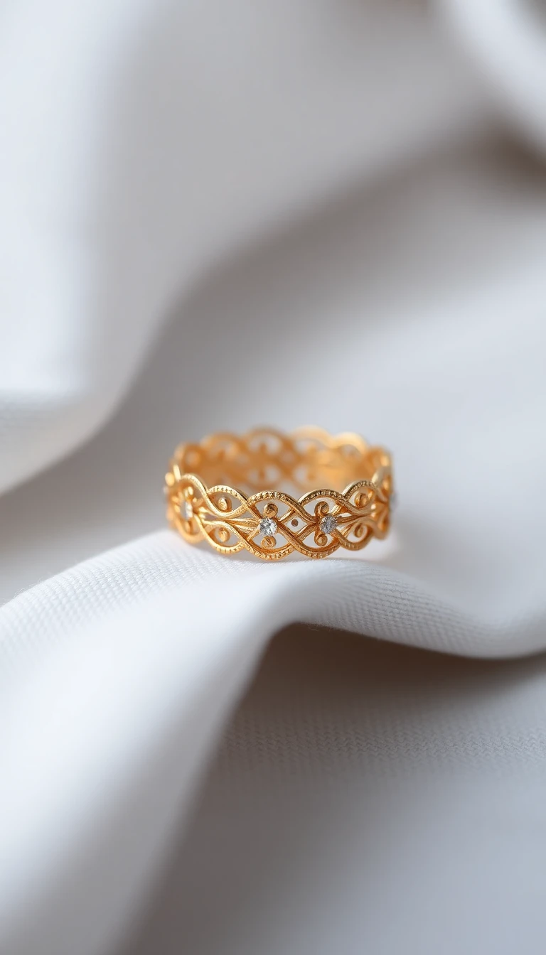 Filigree Gold Band