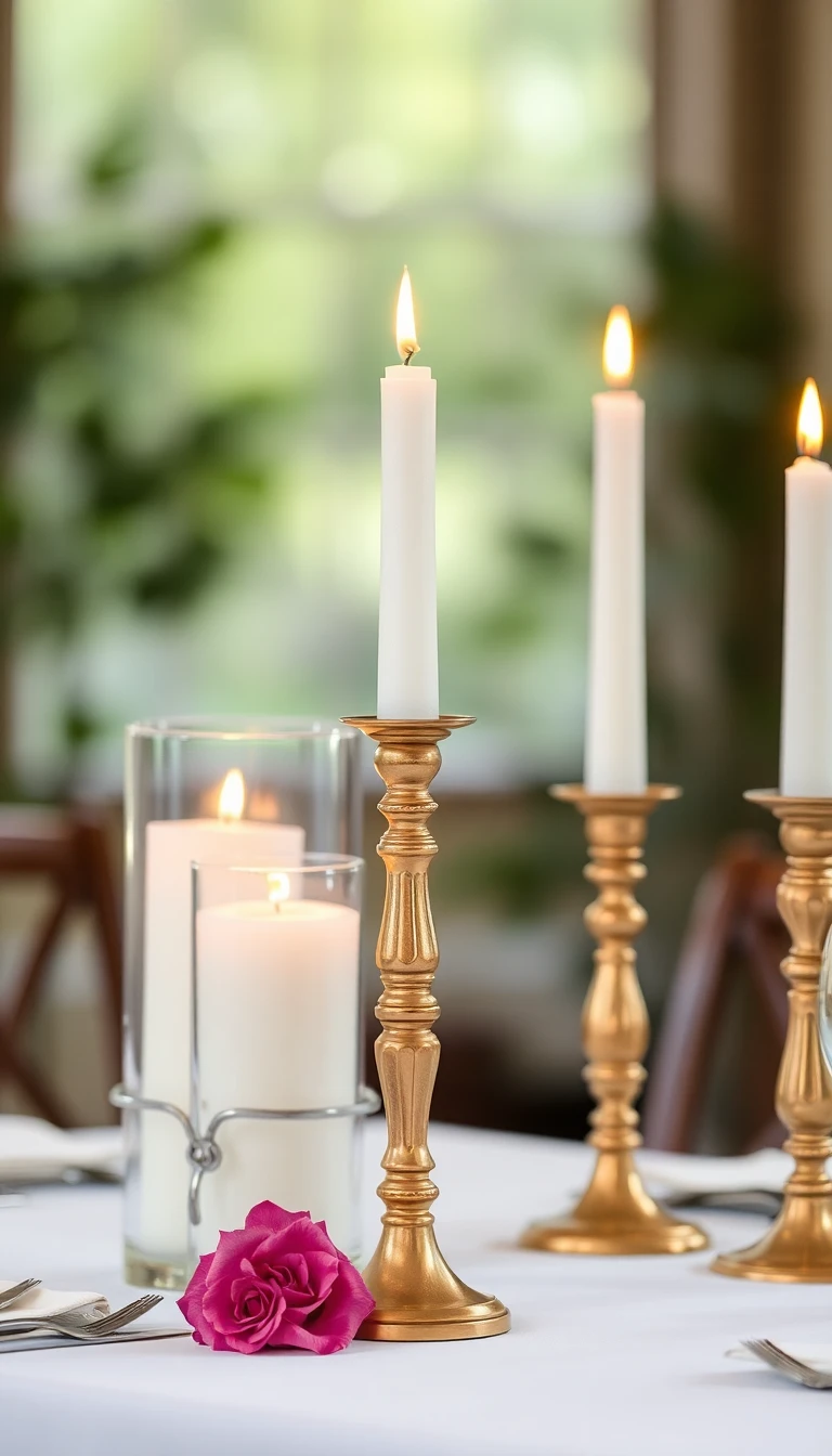 Vintage Brass Candlesticks