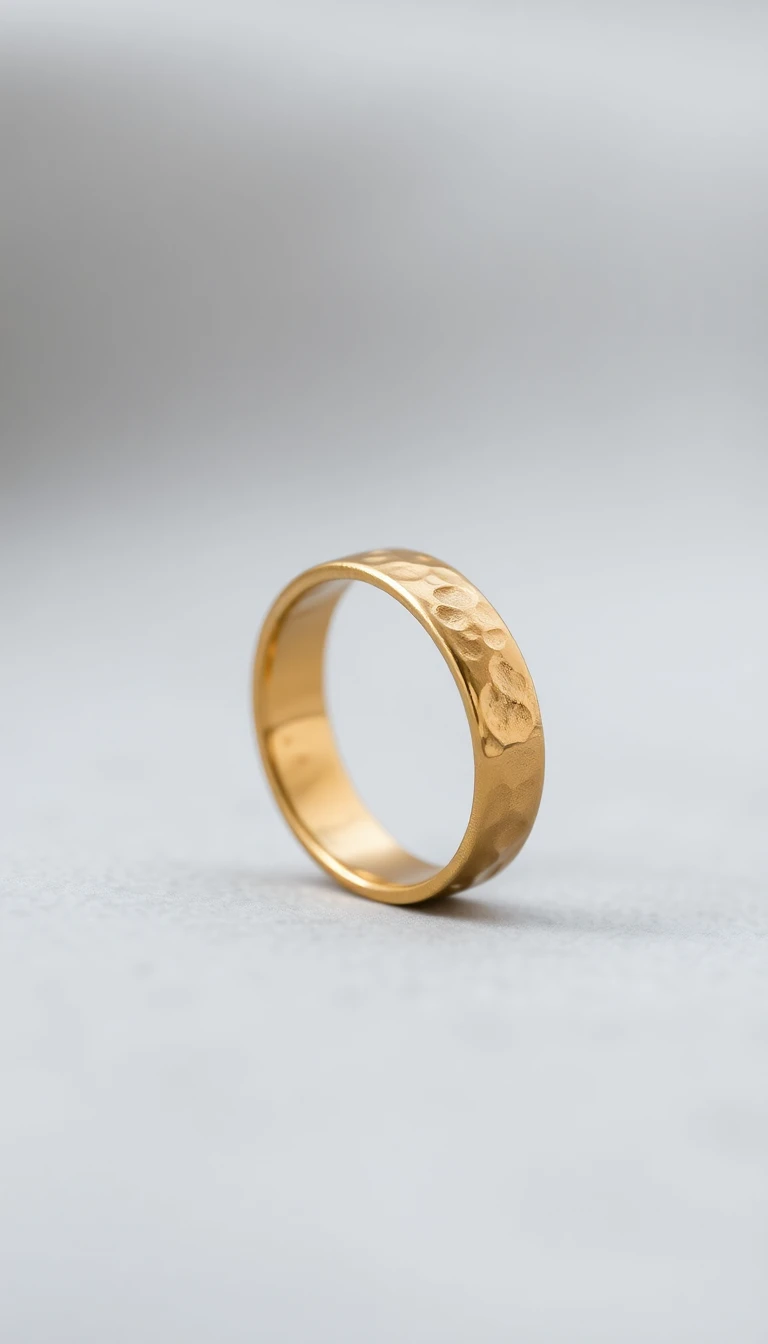 Hammered Gold Band