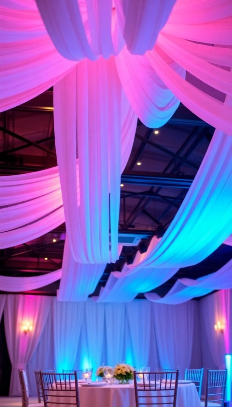 Draped Ceiling Decor