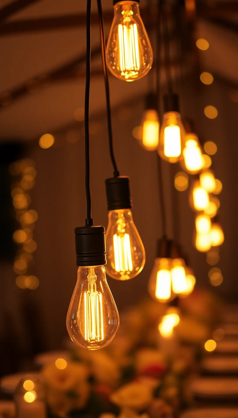 Glowing Edison Bulb Lighting