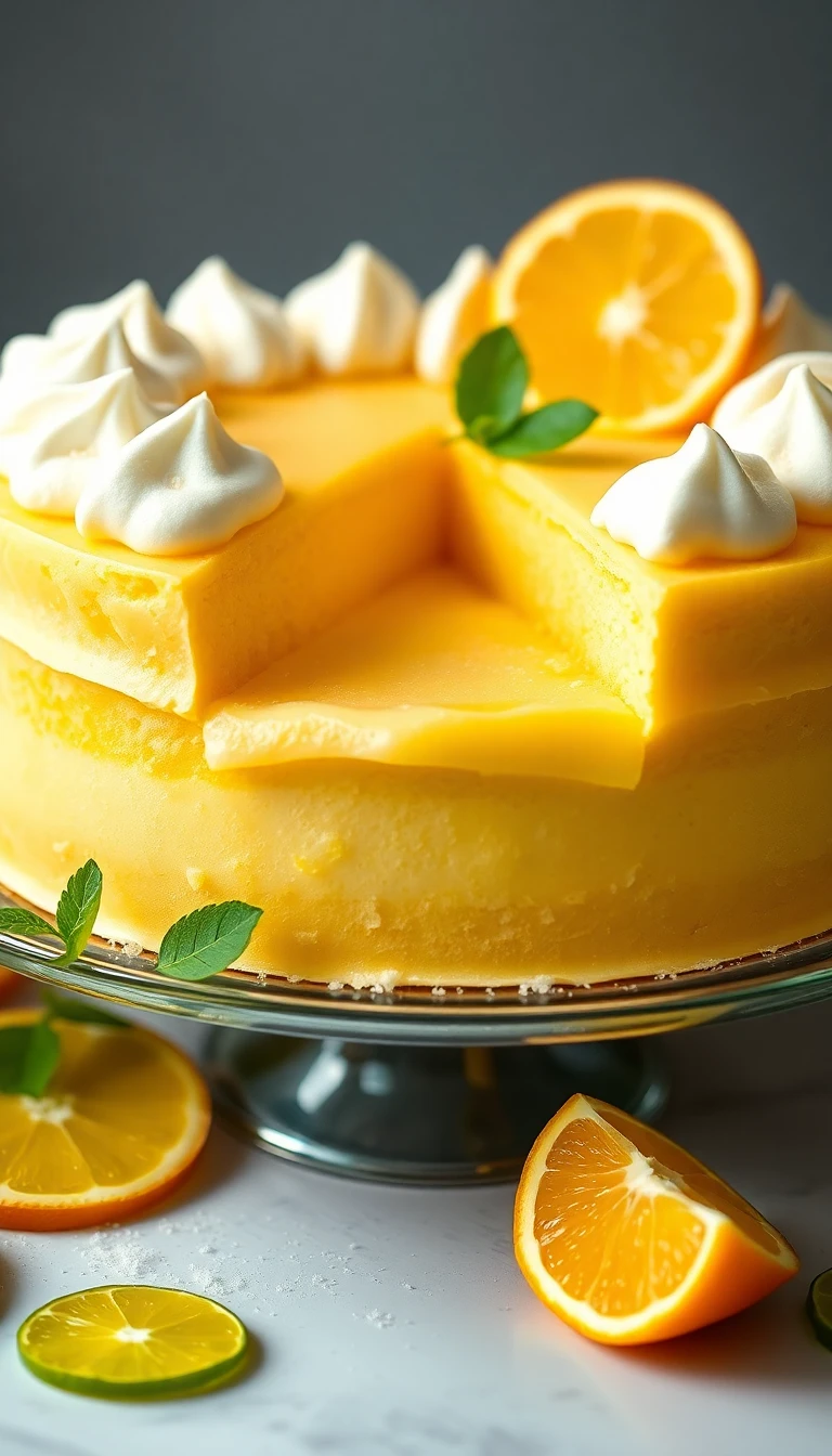 Citrus Summer Sorbet Cake