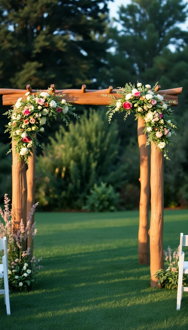 Rustic Wooden Arbor