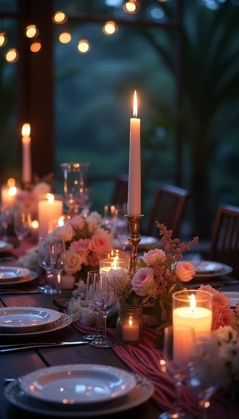 Moonlit Mystique: Boho Wedding Centerpieces with Celestial Themes