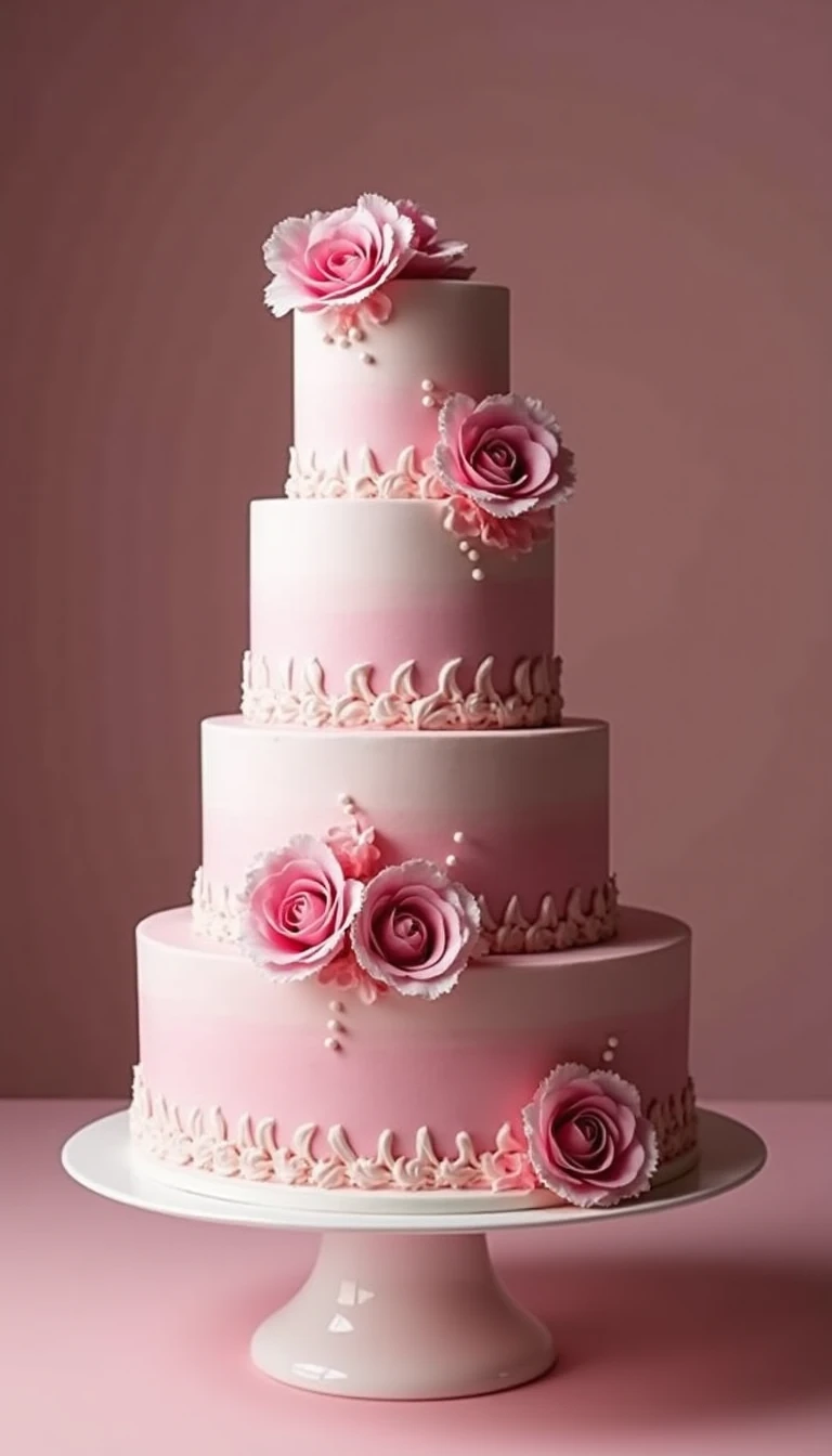 Pink Wedding Cakes: Sweet Treats that Dazzle