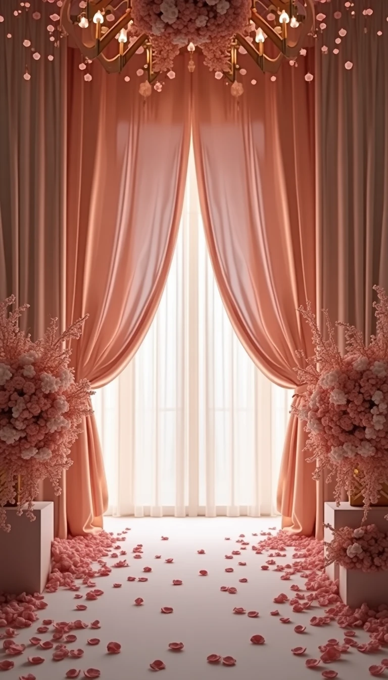 Elegant Drapery for a Dreamy Wedding Reception Backdrop
