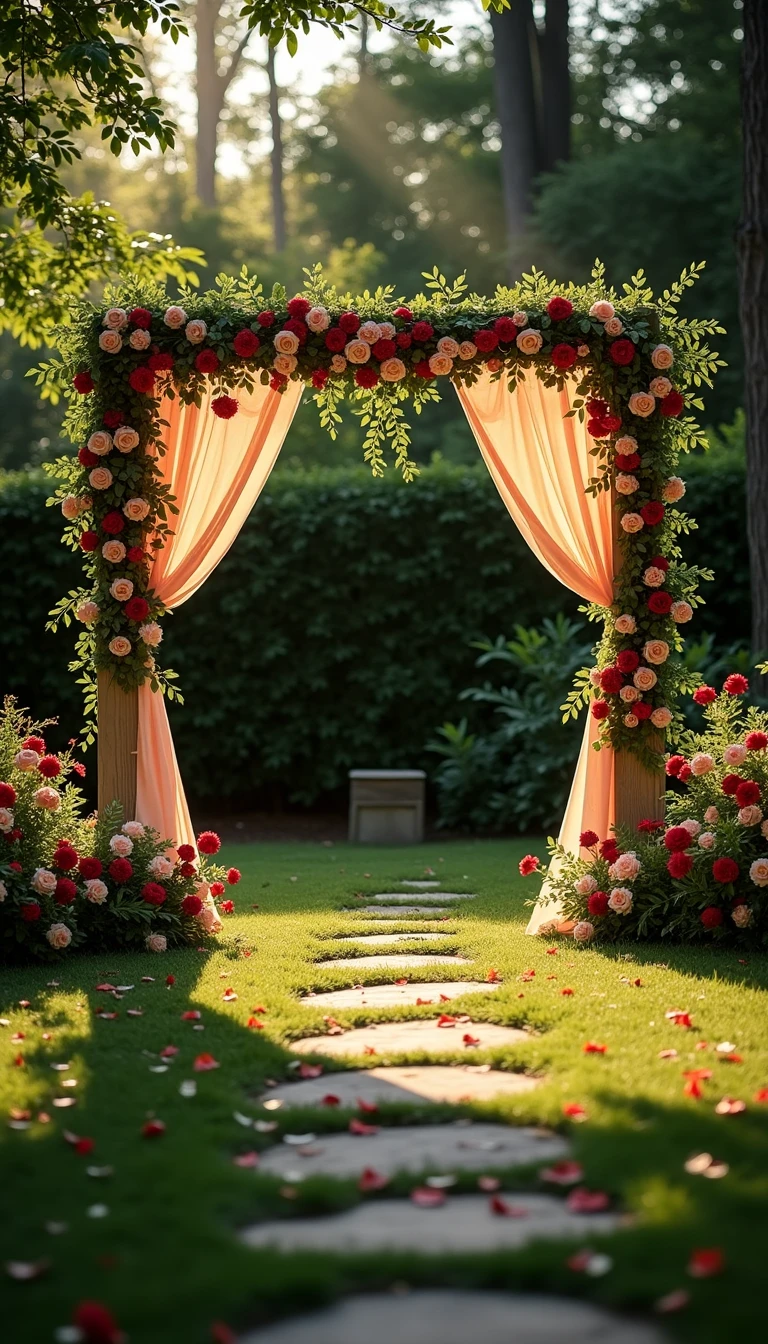 Unique Ceremony Backdrops for Backyard Micro Weddings