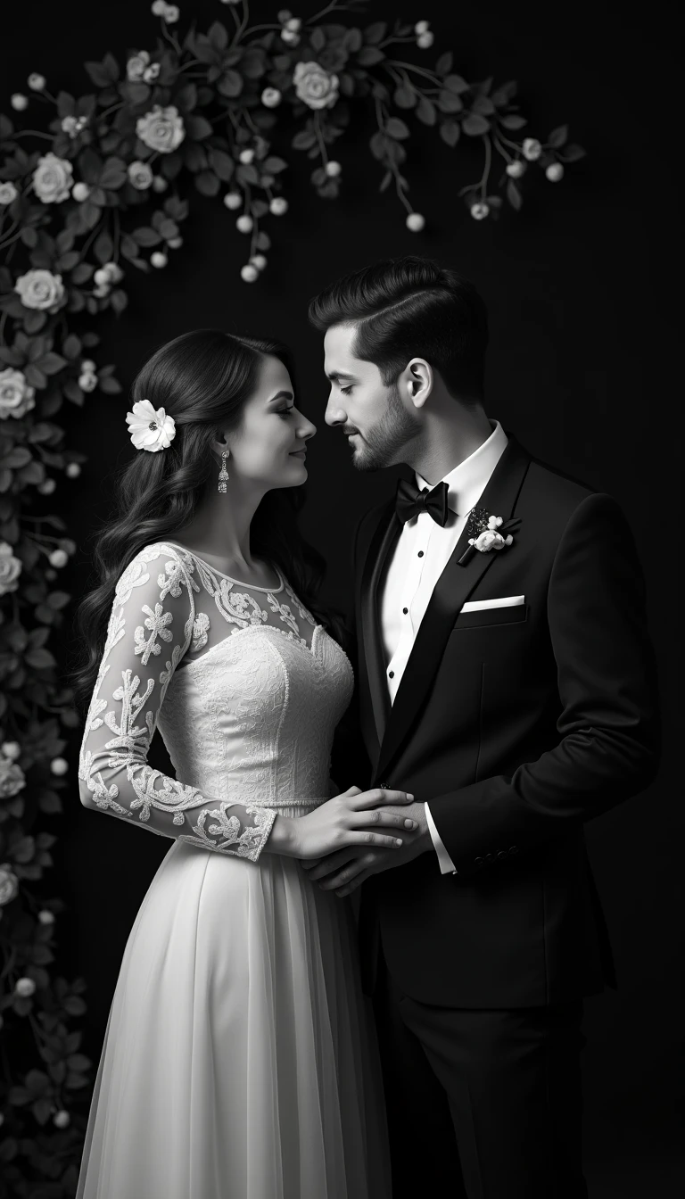 Dramatic Black and White Wedding Theme Decor Elements