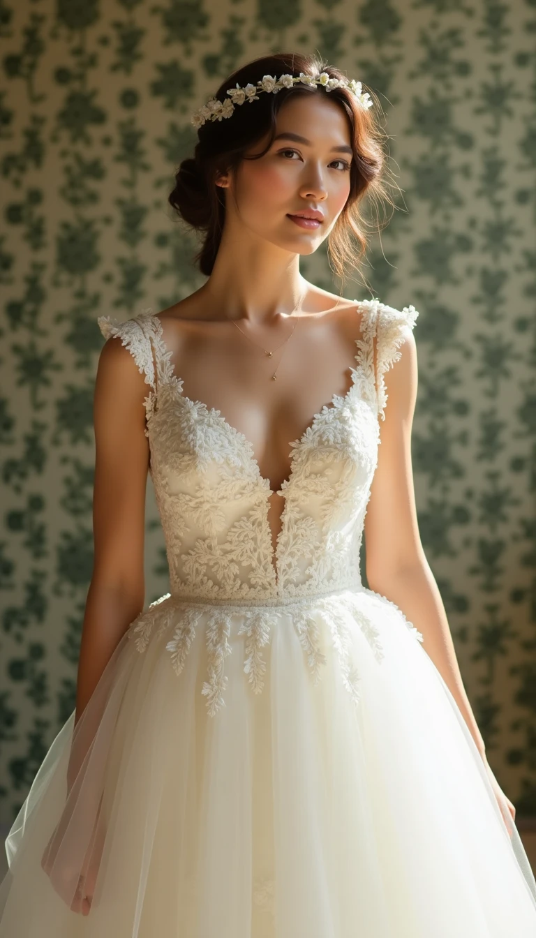 The Whimsical Appeal of a Tea-Length Spring Wedding Dress