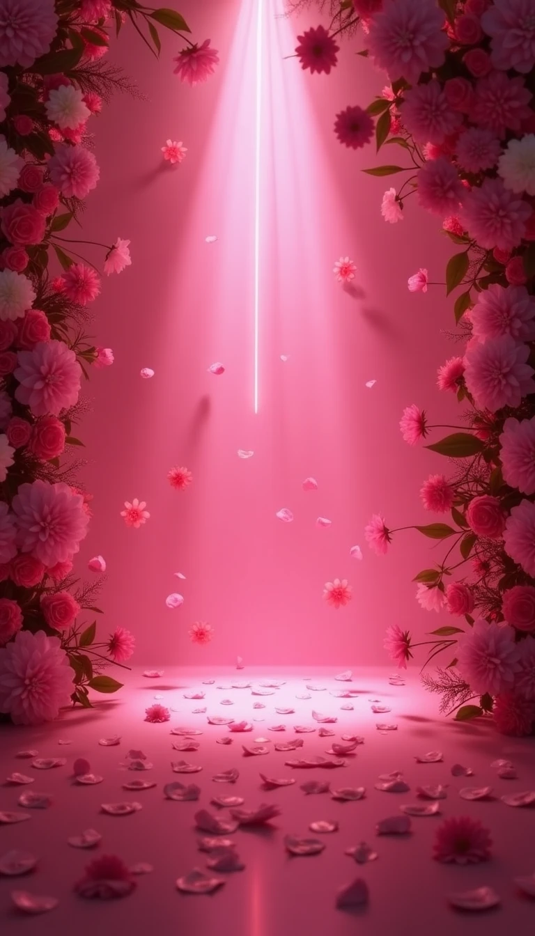 Spectacular Lighting for Your Pink Wedding Theme