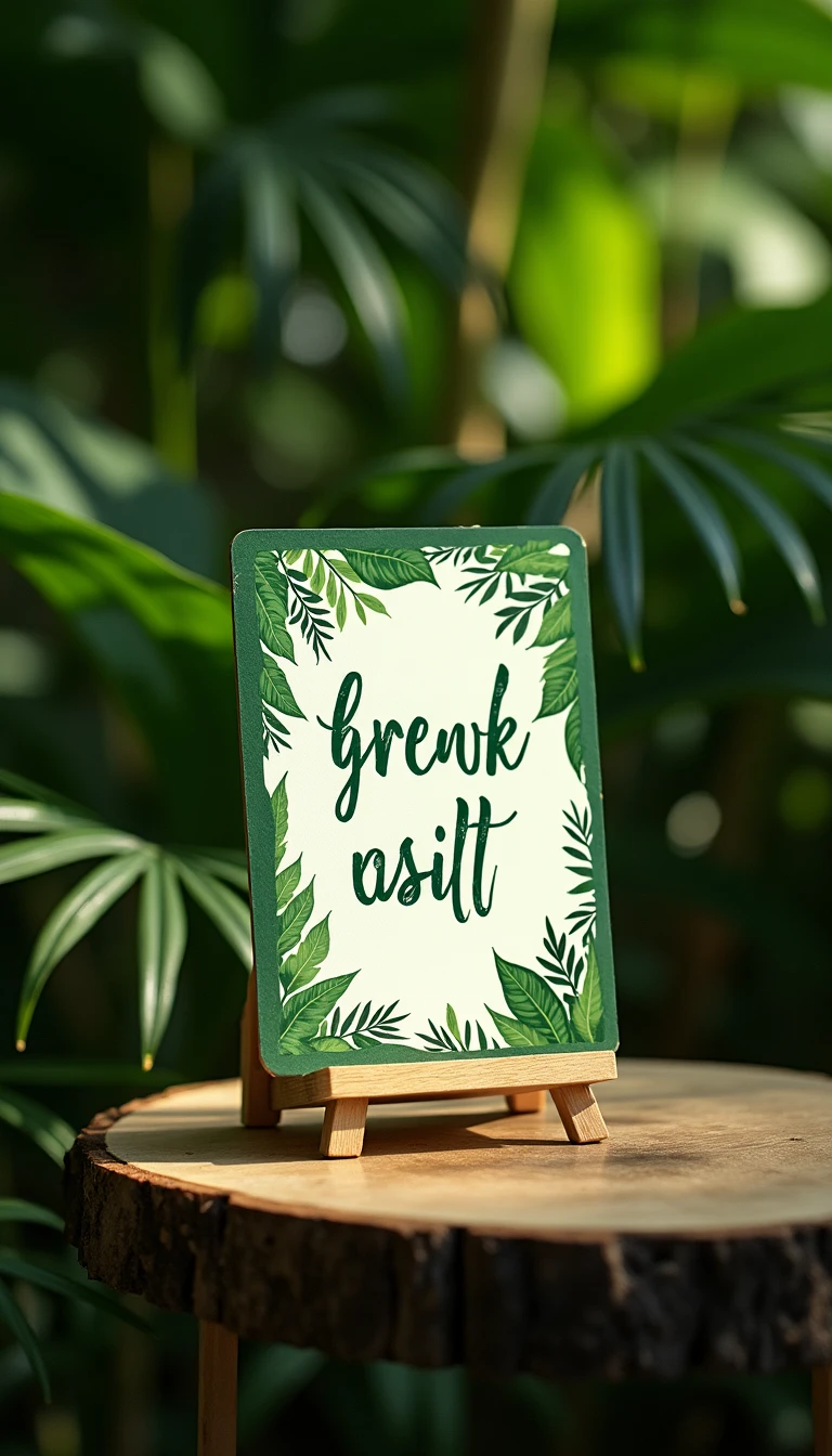 Creative Green Wedding Theme Signage Ideas