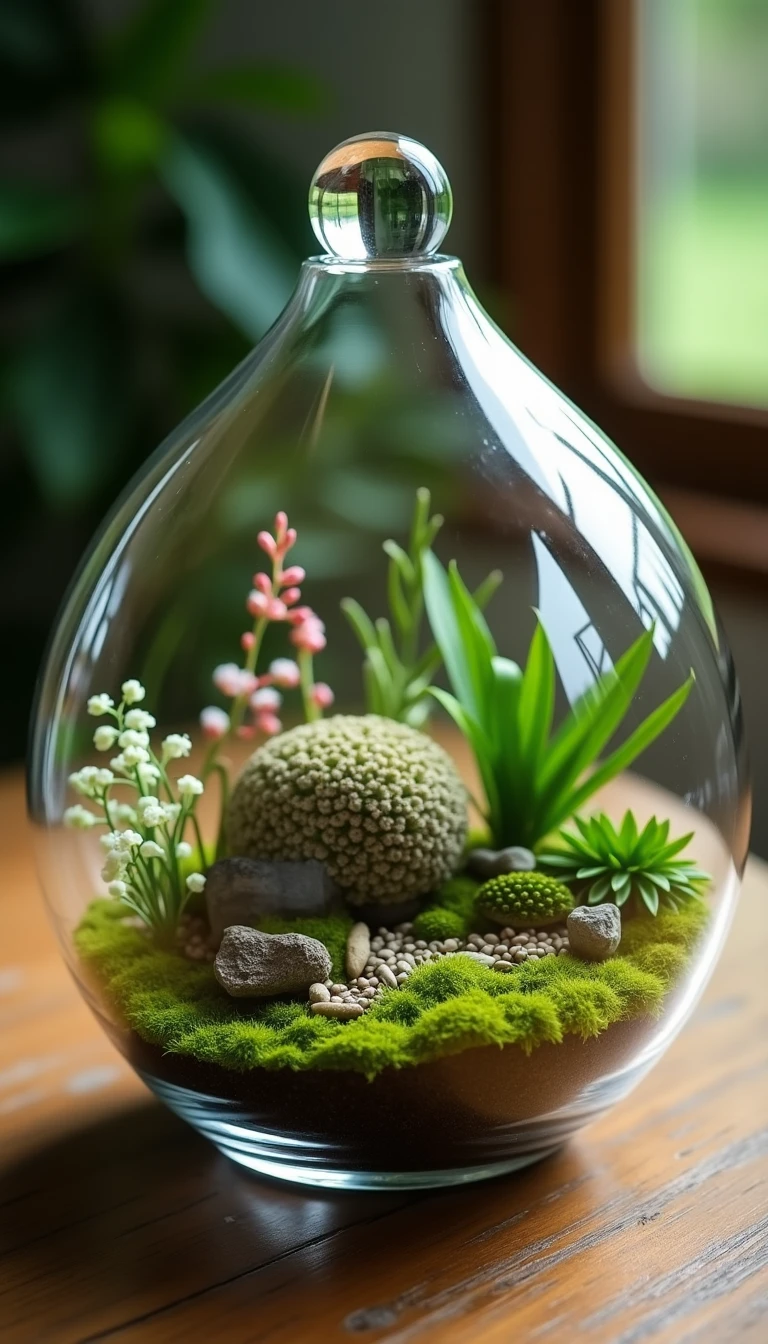 Terrarium Centerpieces: Miniature Worlds of Boho Wedding Decorations