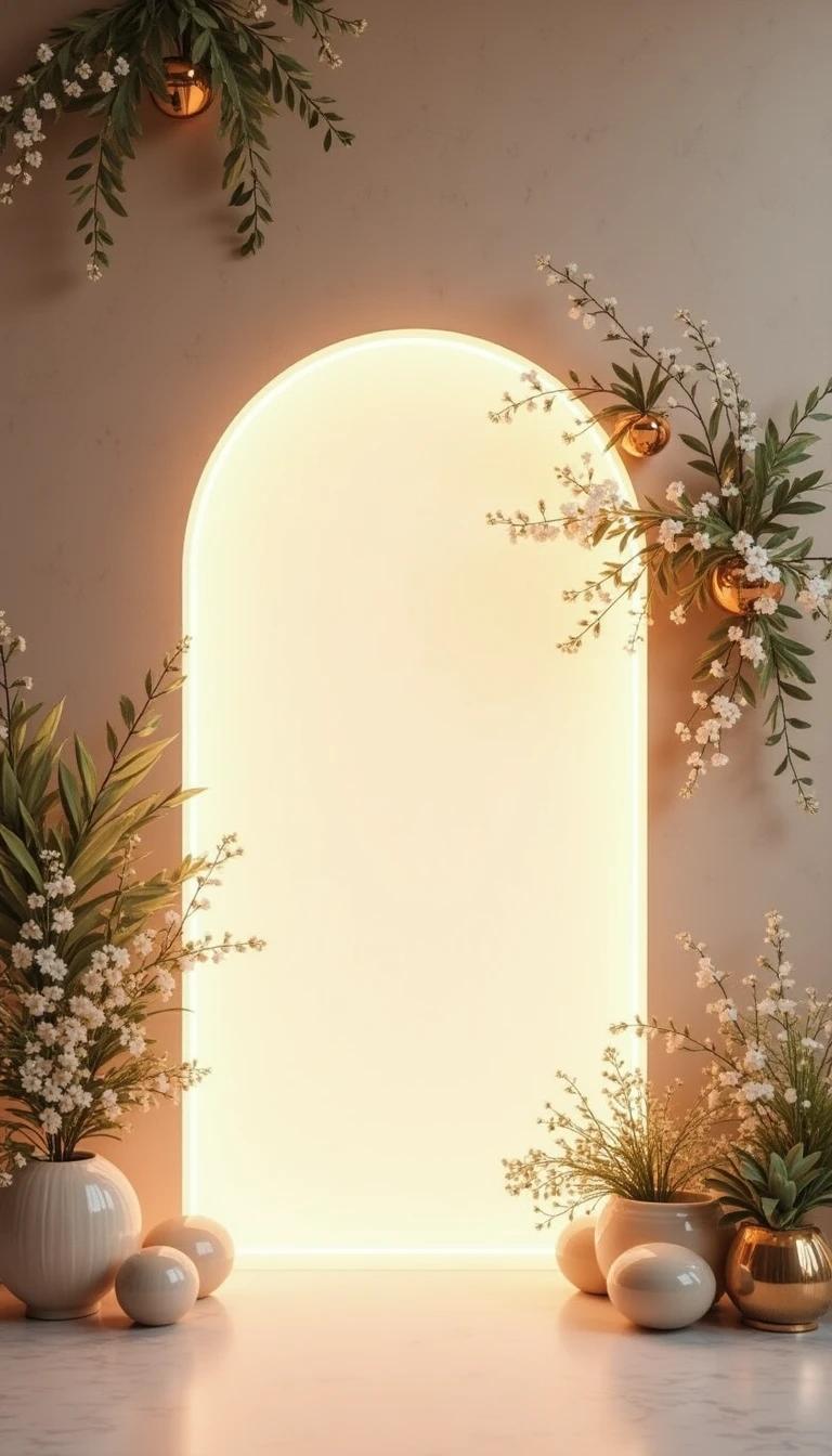 Chic Minimalist Wedding Backdrop Design