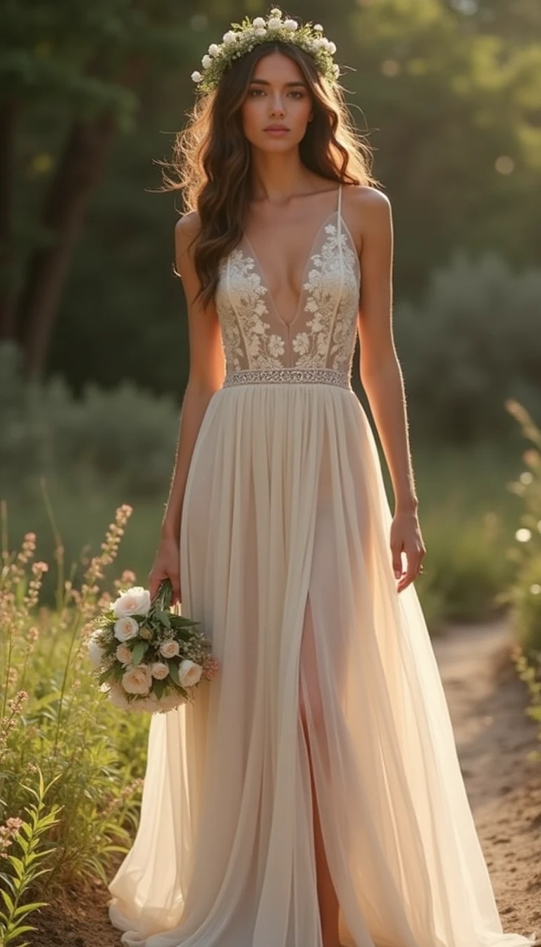 The Boho Beauty: An Ethereal Spring Wedding Guest Dress