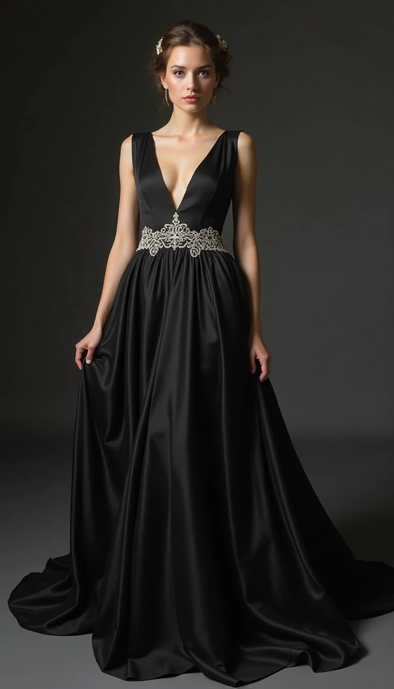 Vintage Flair: The Black and White Wedding Dress with a Retro Twist