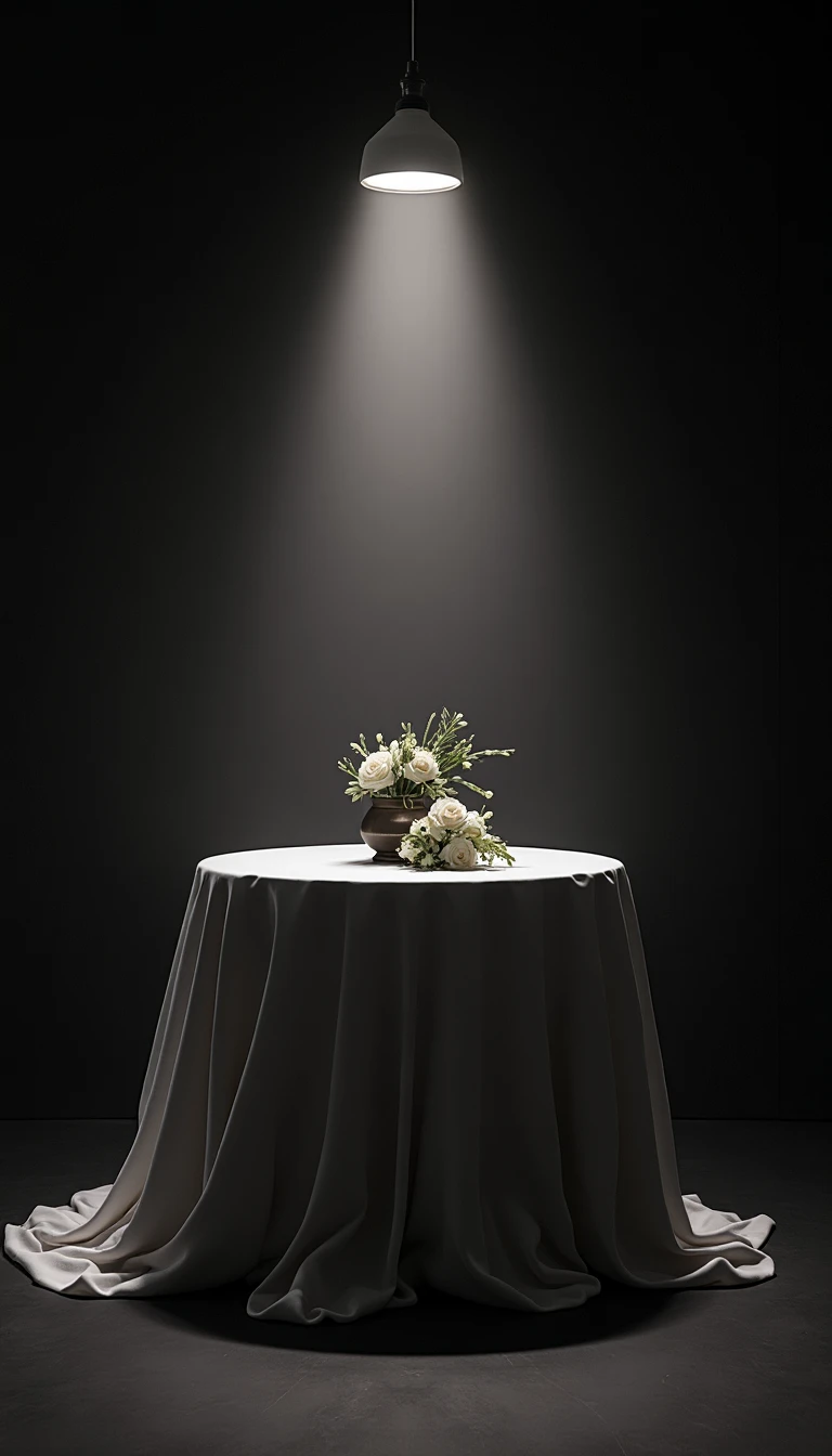 Timeless Black and White Wedding Decor: Lighting