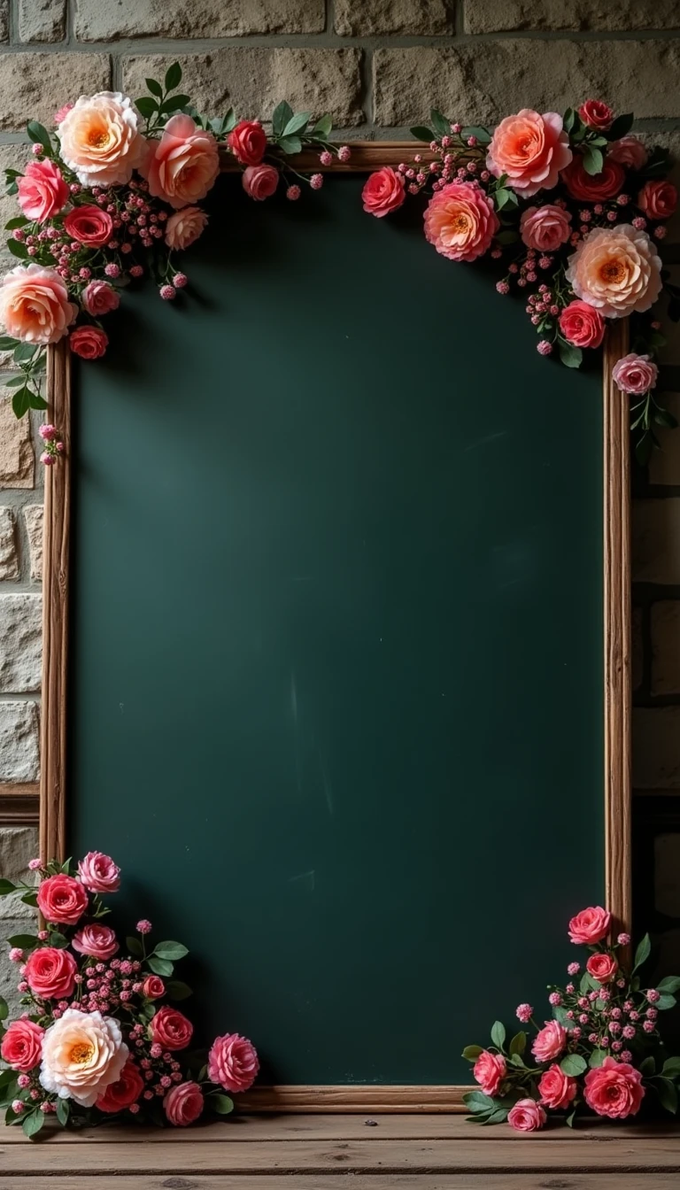 Charming Chalkboard: A DIY Wedding Backdrop with Messages