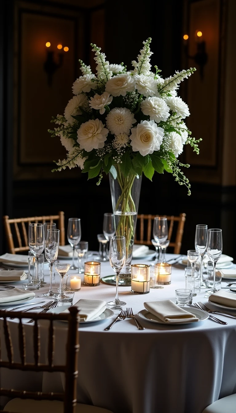 Stylish Black and White Wedding Theme Classy Seating Arrangements