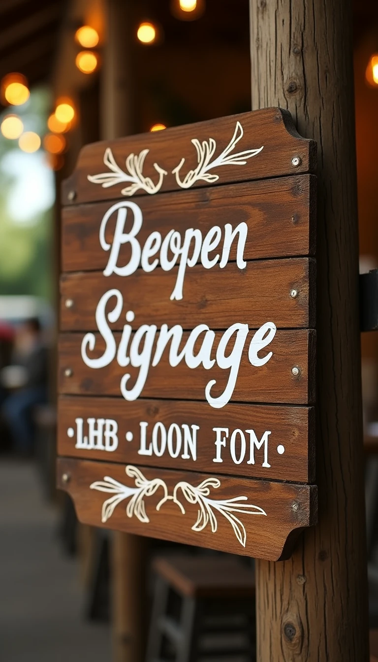 Handcrafted Signage for Your Western Boho Wedding
