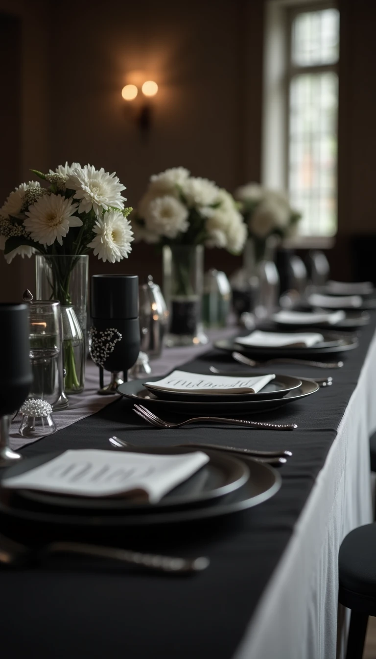 Unique Favors for a Black and White Wedding Reception