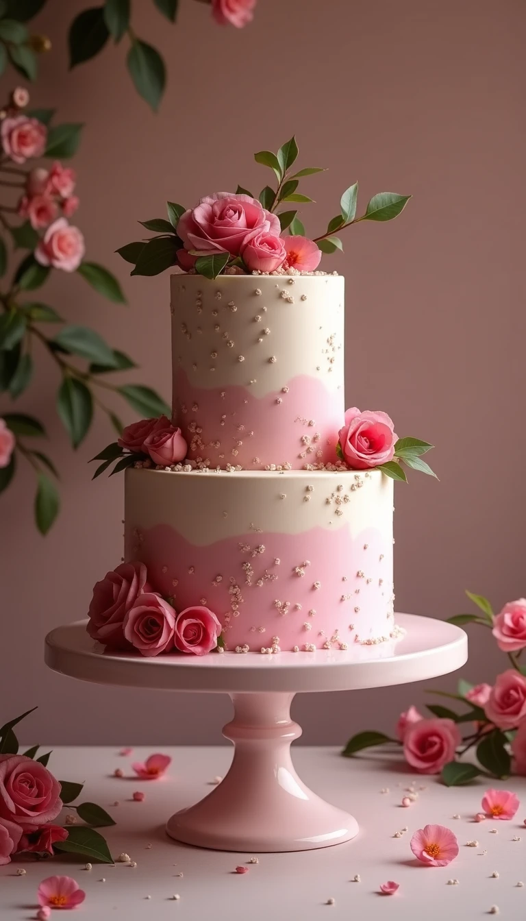 Incorporating Seasonal Elements into Your Pink Wedding Cake